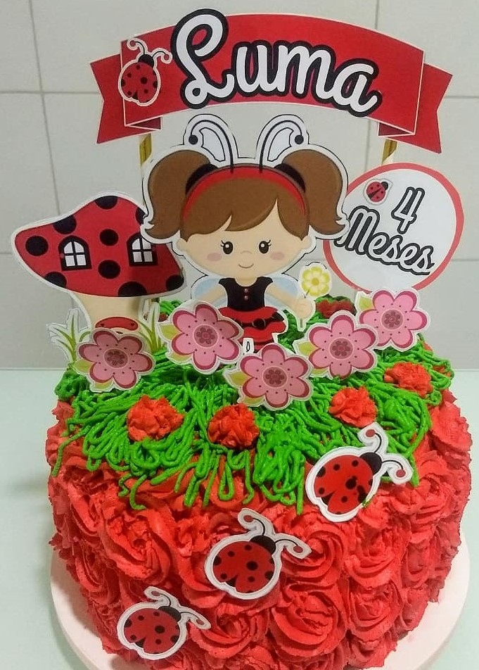 Bolo Joaninha 60 Modelos Fofos Para se Inspirar!