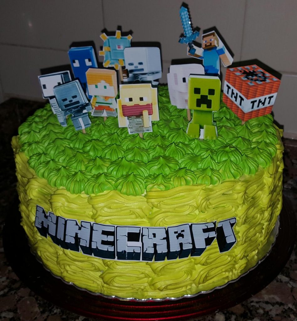 BOLO MINECRAFT, EFEITO TIJOLINHO