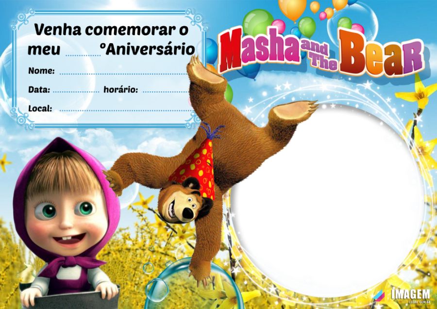 Convite Masha e o Urso: 40 ideias para você se inspirar!
