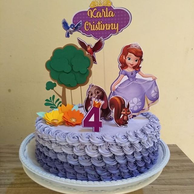 Resultado de imagem para bolo falso quadrado da princesa sofia  Pastel  princesa sofía, Torta princesa sofia, Pastel de cumpleaños princesa