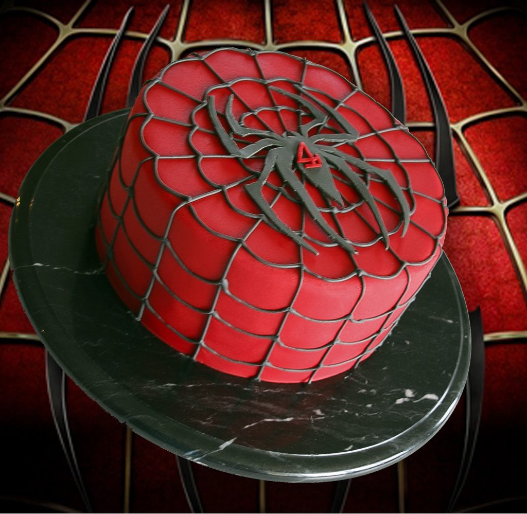 bolo do homem aranha redondo