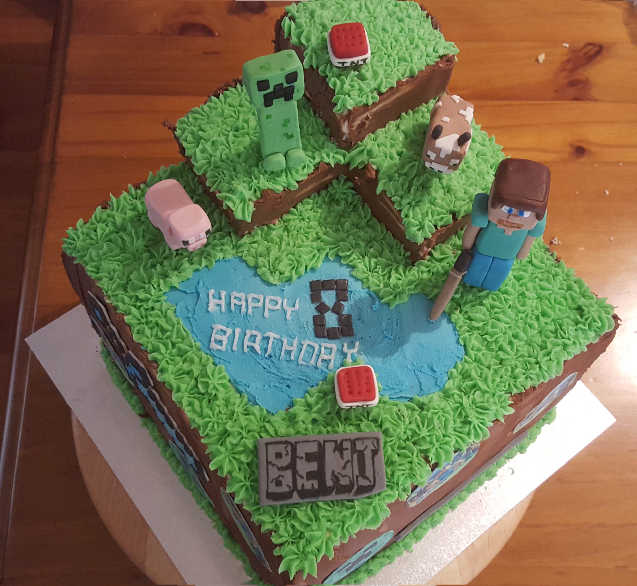 Bolo do Minecraft, Como Fazer Bolo de Aniversário do Minecraft