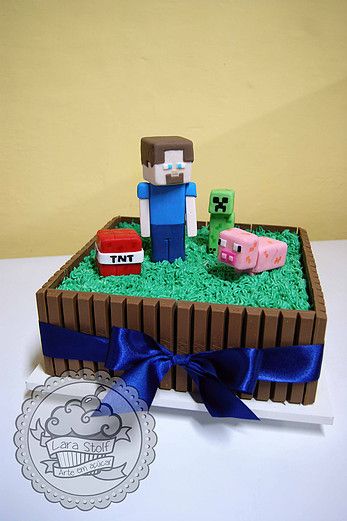 Bolo minecraft quadrado