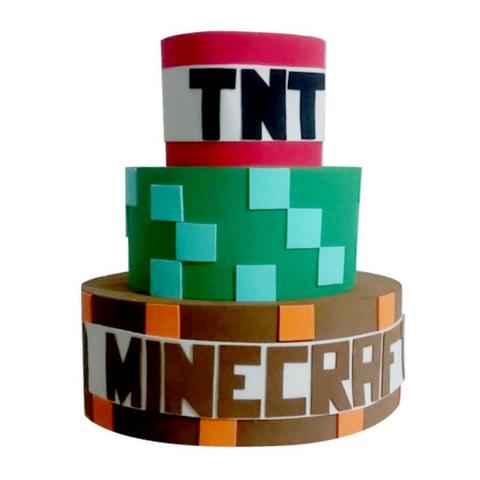 Bolo fake do minecraft