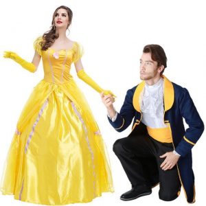 Fantasia de casal príncipe e princesa