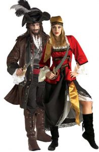 Fantasia de casal pirata