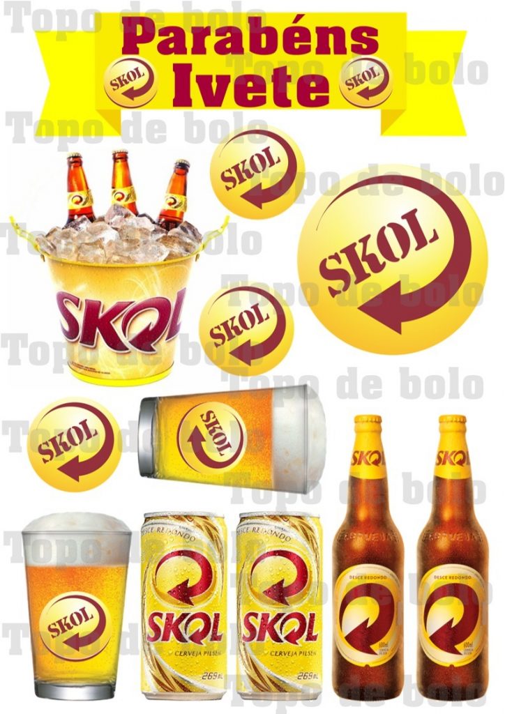 Topo de bolo skol