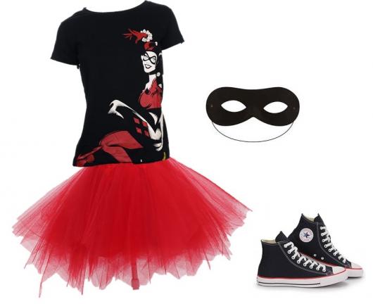 Conjunto de fantasia de arlequina suicida, esquadrão suicida harley quinn,  purim, natal, festa de dia das bruxas, cosplay, harry quinn, roupa tutu