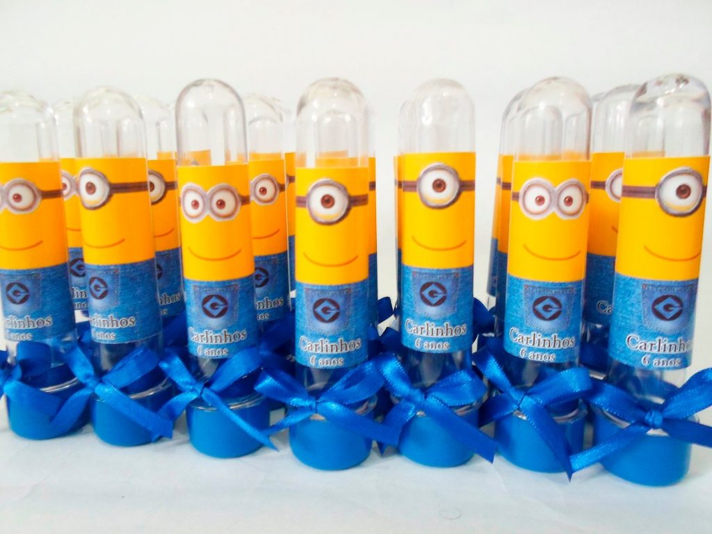 Lembrancinhas dos minions de aniversário