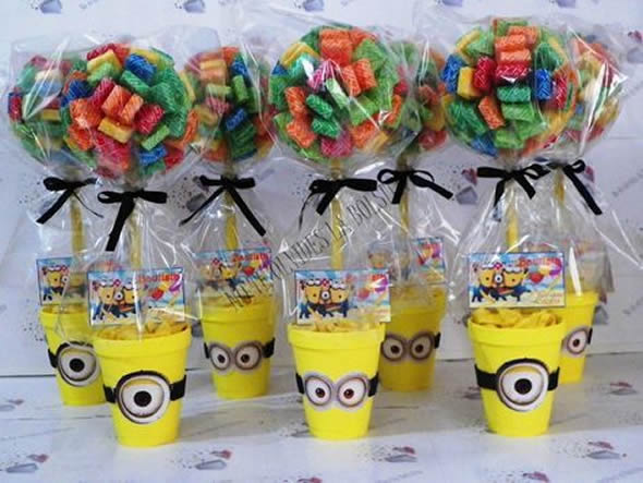 Lembrancinhas dos minions de aniversário