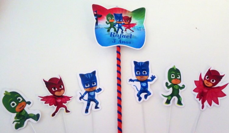 topo de bolo pj masks