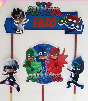 topo de bolo pj masks