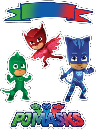 topo de bolo pj masks