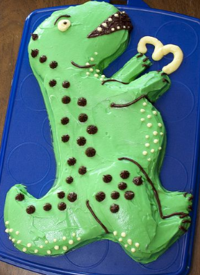 Bolo de dinossauro rex