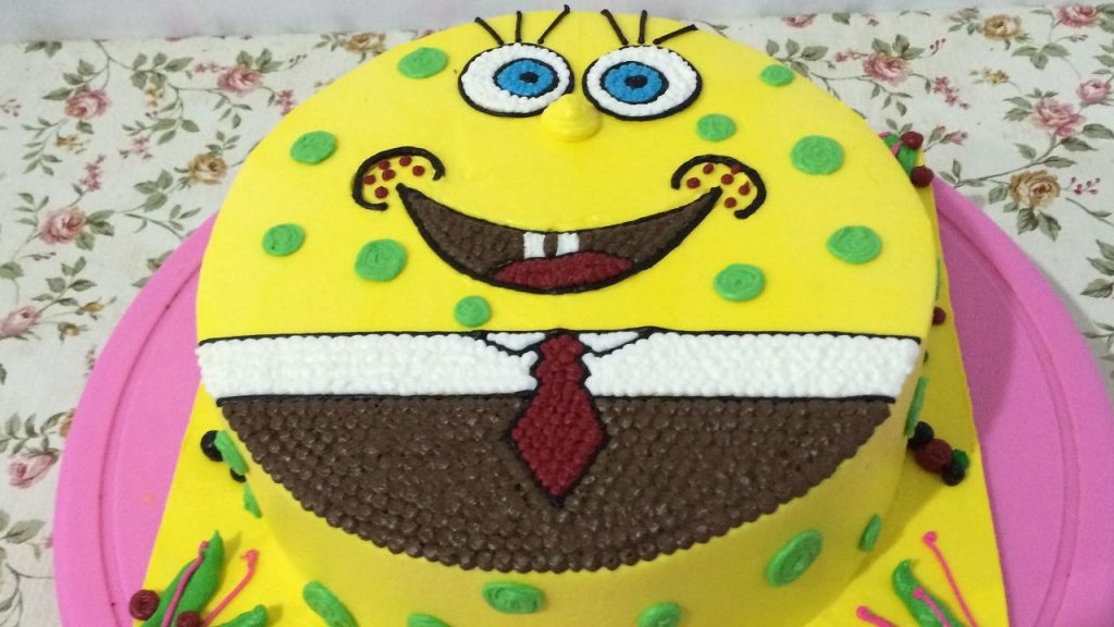 bolo do bob esponja simples