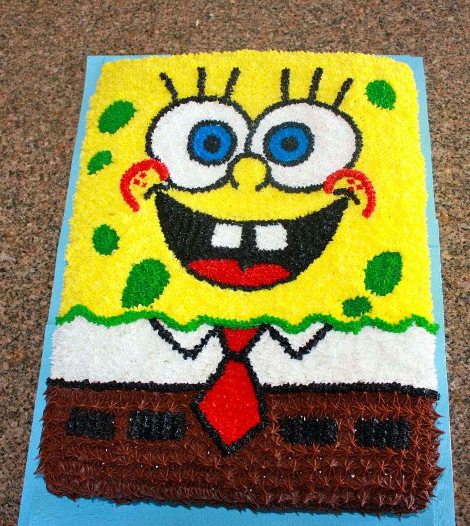 bolo do bob esponja simples