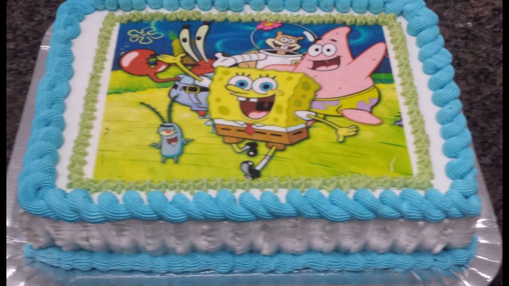 bolo do bob esponja simples