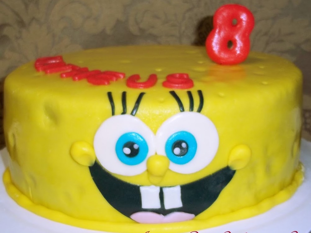 bolo do bob esponja simples