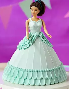 bolo da barbie princesa