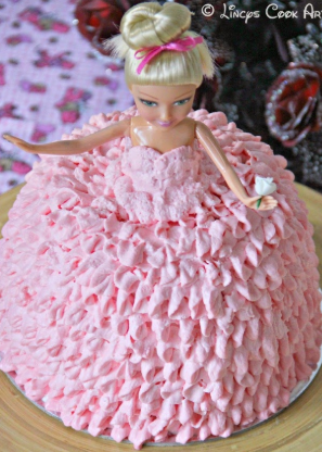 bolo da barbie chantilly