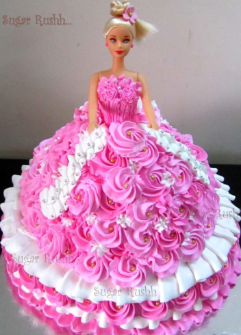 bolo da barbie chantilly