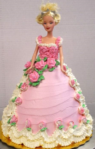 bolo da barbie chantilly