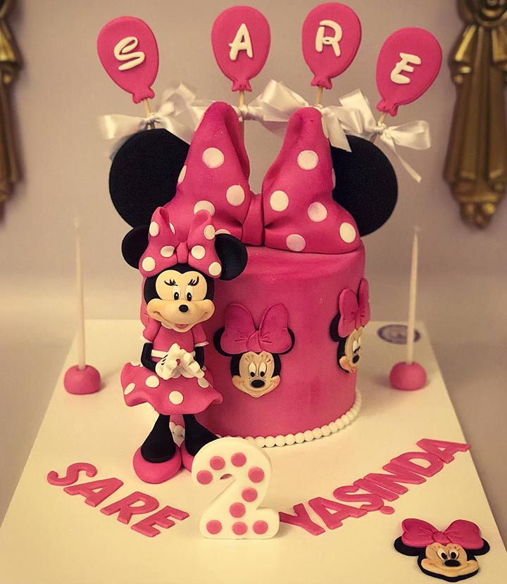 Bolo da minnie 1 andar