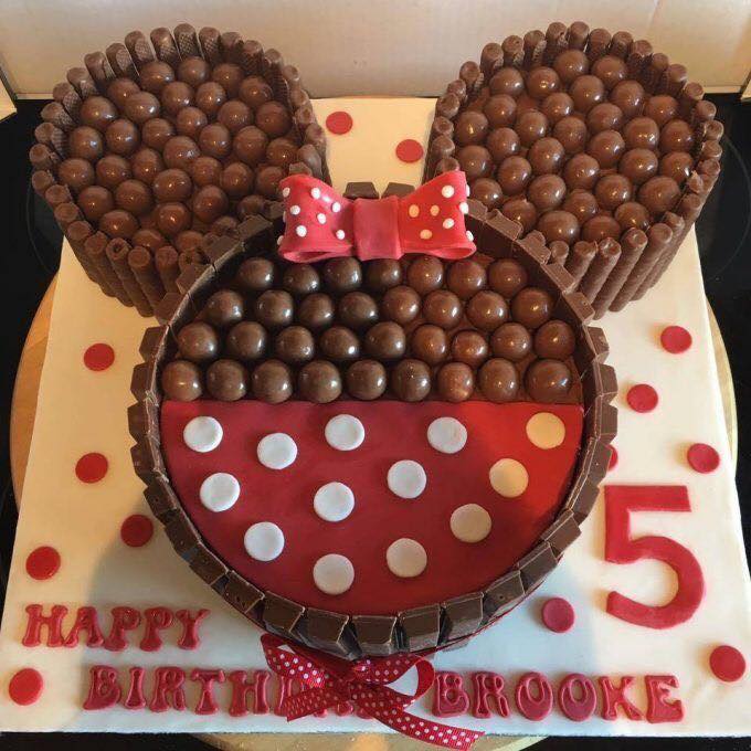 bolo kit kat minnie