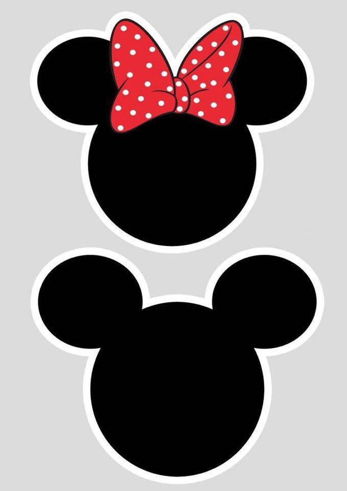 topo de bolo minnie para imprimir