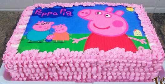 bolo da peppa pig papel arroz