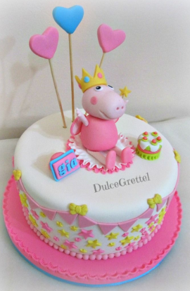 bolo peppa pig princesa