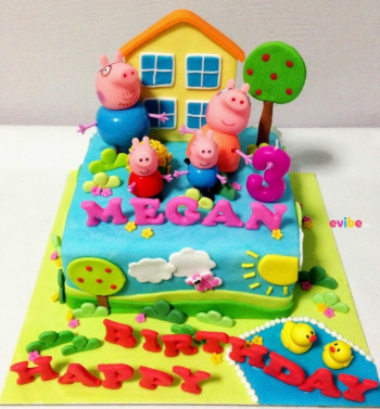 bolo familia peppa pig