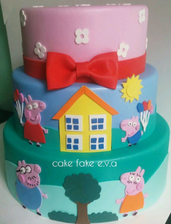 fake cake peppa pig