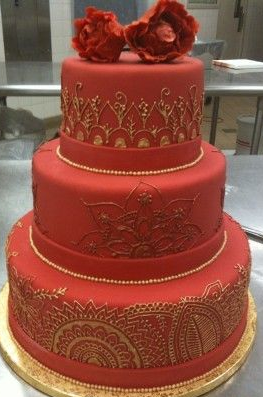 Bolo de 15 anos vermelho