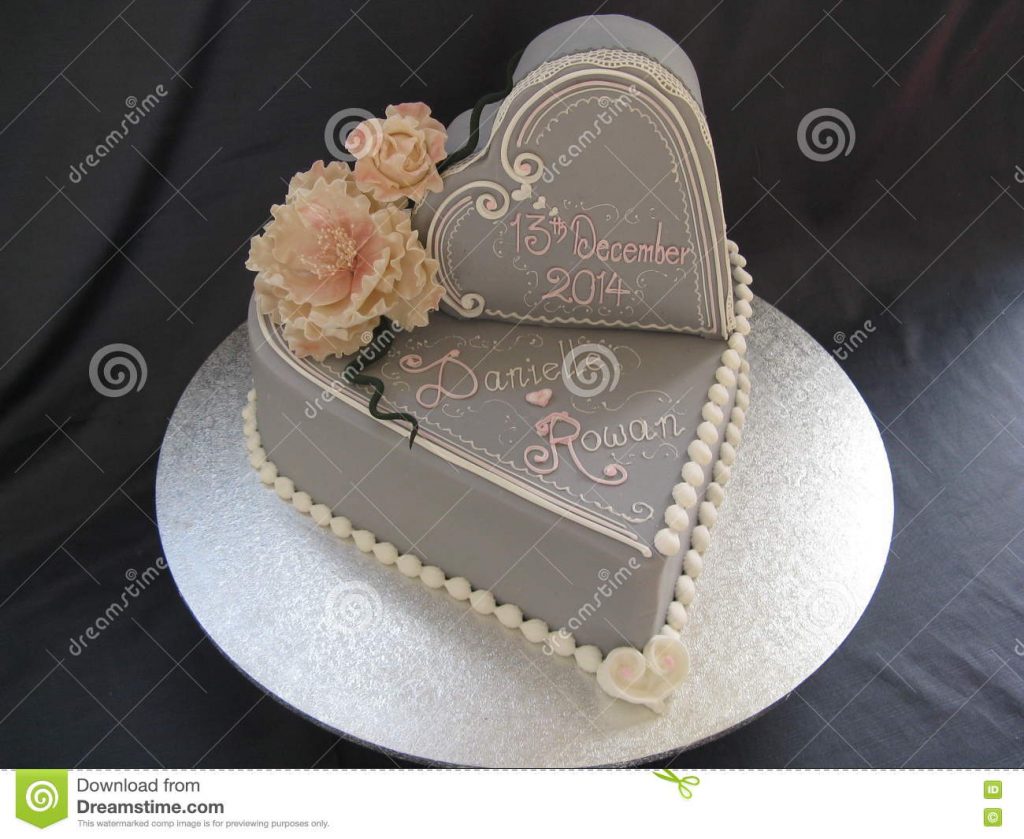 bolo de coração para casamento
