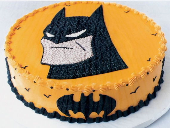 Bolo do batman de chantilly