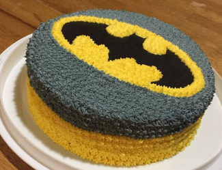 Bolo do batman de chantilly