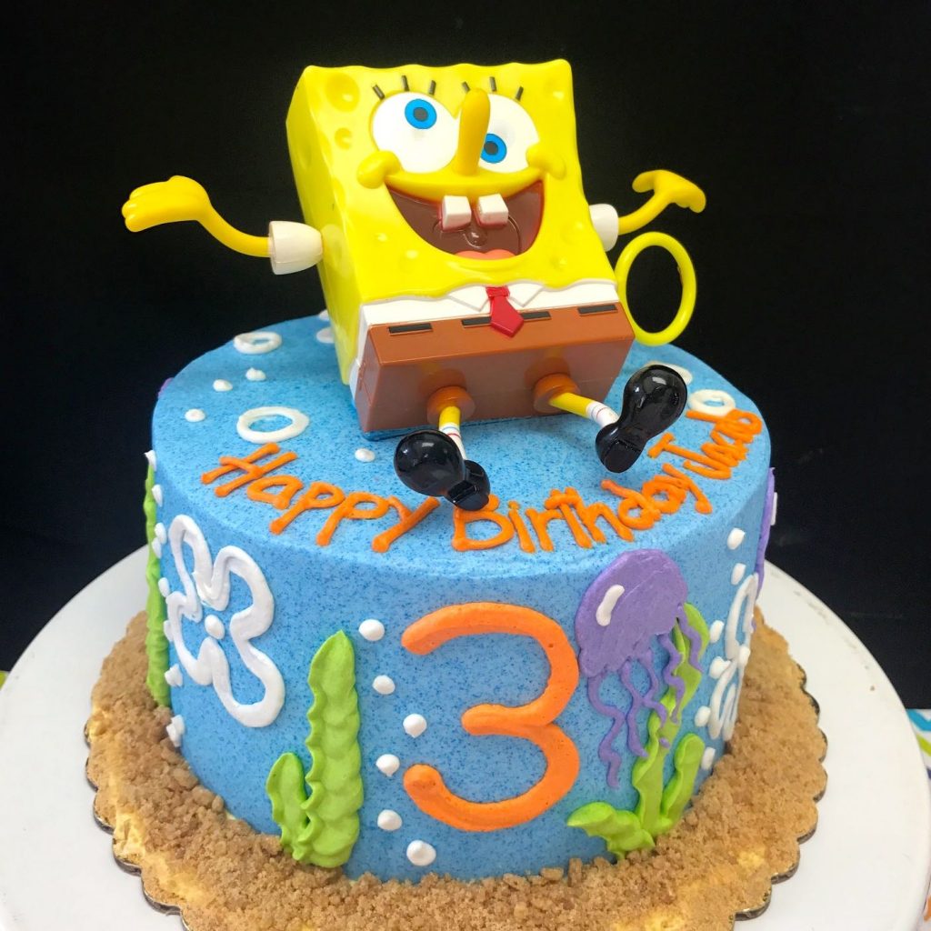 bolo do bob esponja redondo