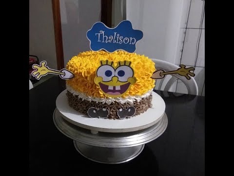 bolo do bob esponja simples