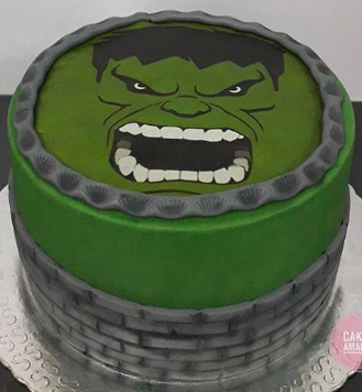 Bolo fake do hulk