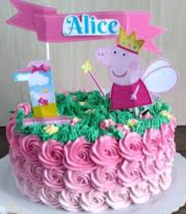 bolo da peppa pig de chantilly