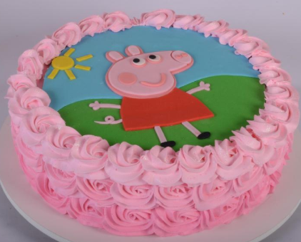 bolo da peppa pig de chantilly