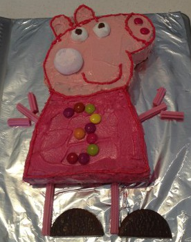 Bolo peppa pig simples