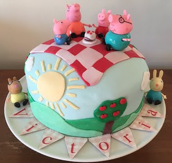 Bolo peppa pig pasta americana