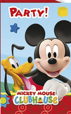 Convite de aniversário do mickey