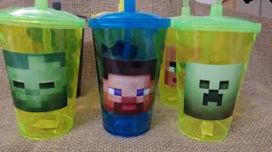 lembrancinha minecraft copo