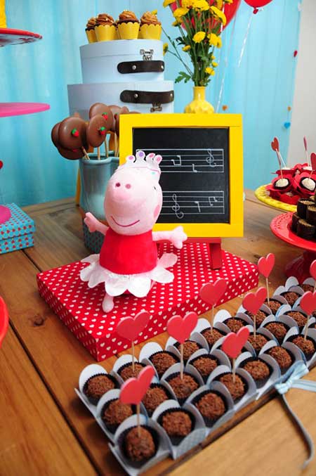 festa da peppa pig bailarina