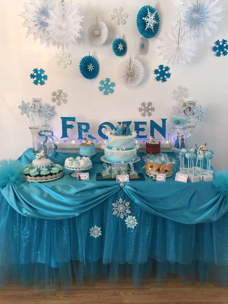 decoração festa da frozen