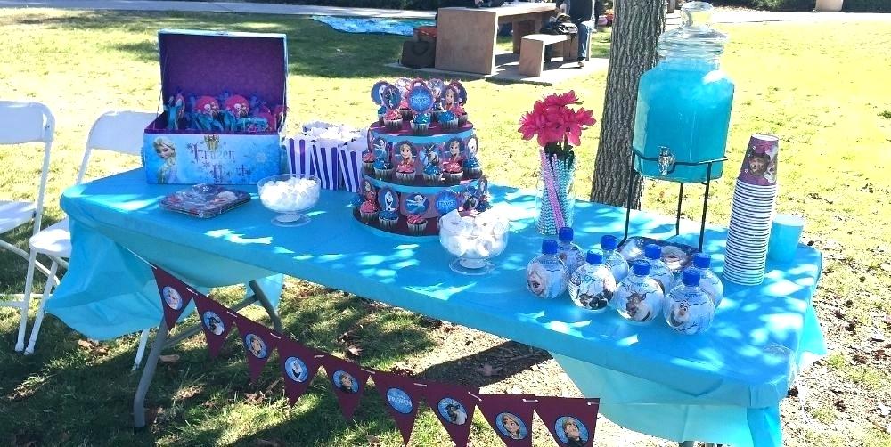 decoração festa da frozen