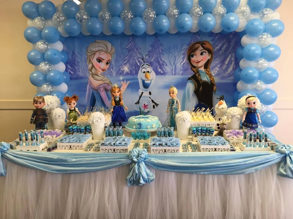 decoração festa frozen uma aventura congelante